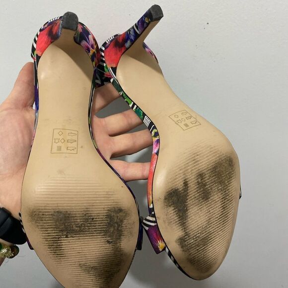 Colorful Women's Heels by Aldo Floral - Picture 9 of 11